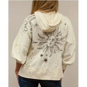 #301 - NWT Kyla Seo & Caite Kasia Full Ziep Celestrial Hoodie Jacket Size Small